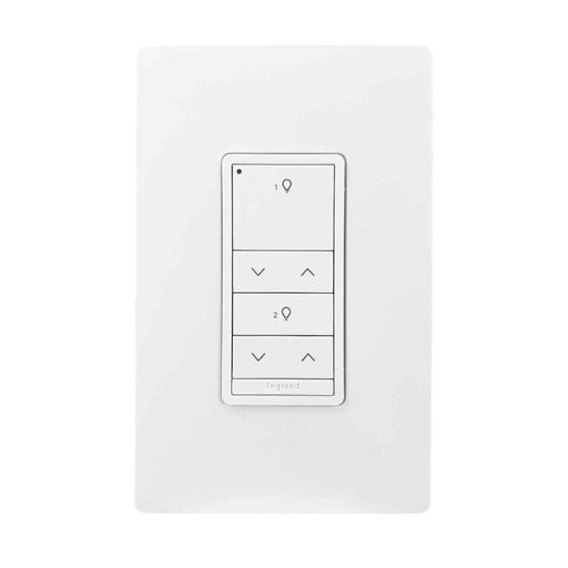 Wattstopper LMSW-622-S DLM Wireless Wall Slim Switch, 2-Button/2-Rocker