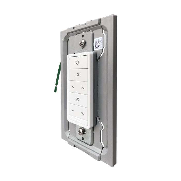 Wattstopper LMSW-632-S DLM Wireless Wall Slim Switch, 3-Button/2-Rocker