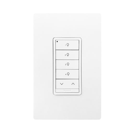 Wattstopper LMSW-641-S DLM Wireless Wall Slim Switch, 4-Button/1-Rocker