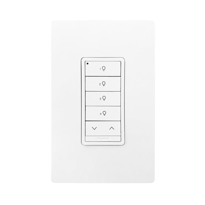 Wattstopper LMSW-641-S DLM Wireless Wall Slim Switch, 4-Button/1-Rocker