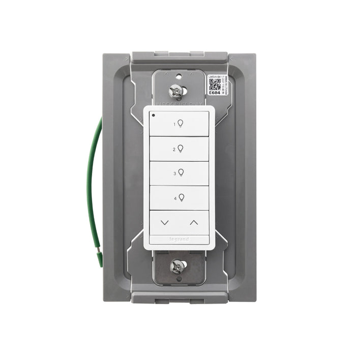 Wattstopper LMSW-641-S DLM Wireless Wall Slim Switch, 4-Button/1-Rocker