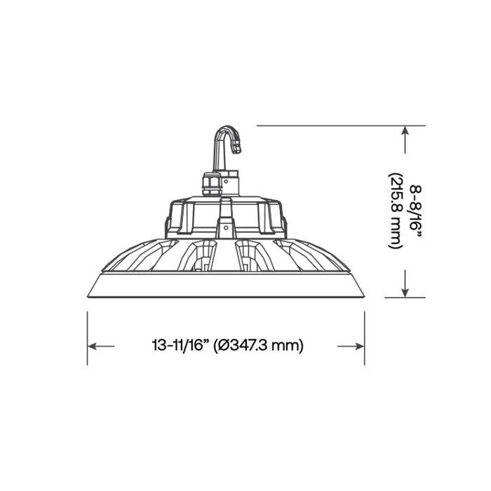 Lumination LPS 14" 130W LED Pendant, 4000K