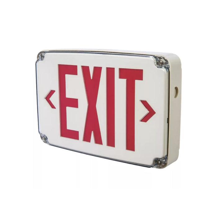 Sure-Lites LPXW7  Wet Location, LED Exit Sign,  Self-Powered, Self Diagnostics with Battery,
