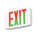Lithonia Contractor Select LQM Quantum Thermoplastic LED Exit Sign with High-Output Battery, Single or Double Face, Red/Green Selectable, 120-277V