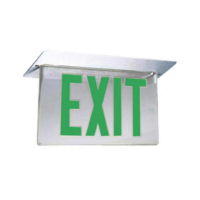 Lithonia LRP LED Edge-Lit Exits Single face, Dual voltage, Emergency, Sealed, maintenance free nickel-cadmium battery, Panel assembly only