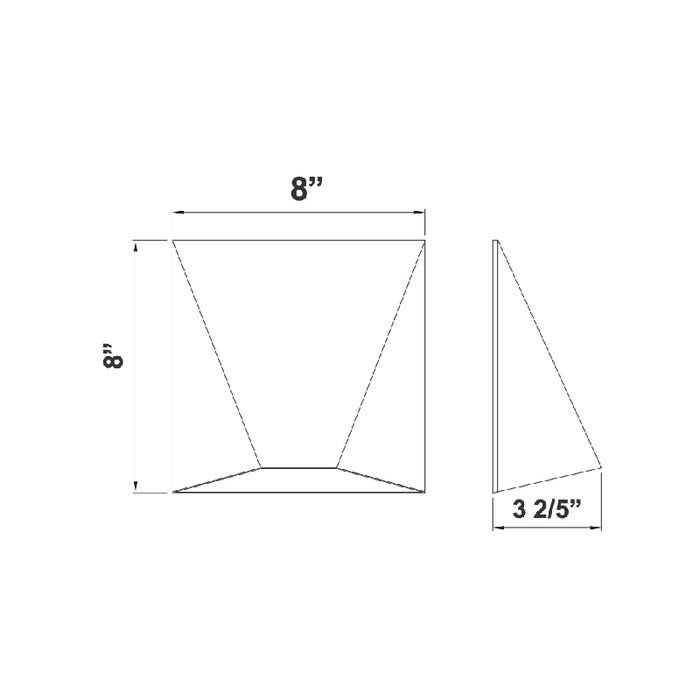 Westgate LRS-O3 12W LED Wall Sconce