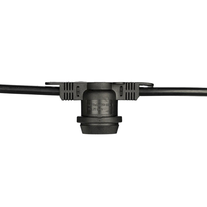 American Lighting LS2-MNS-24-48 48-ft Commercial Grade String Light, Non-Suspended E26, 24" LED Spacing
