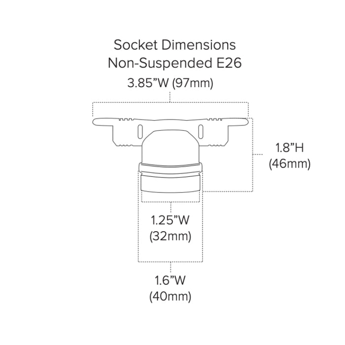 American Lighting LS2-M-24-48 48-ft Commercial Grade String Light, Non-Suspended E26, 24" LED Spacing