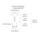 American Lighting LS2-MNS-24-48 48-ft Commercial Grade String Light, Suspended E26, 24" LED Spacing