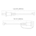 American Lighting LS2-MNS-24-48 48-ft Commercial Grade String Light, Suspended E26, 24" LED Spacing