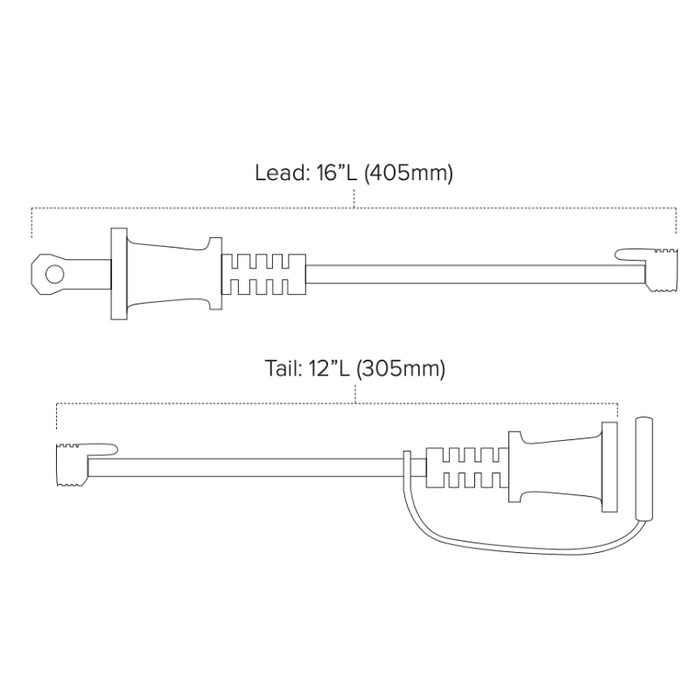 American Lighting LS2-M-24-48 48-ft Commercial Grade String Light, Non-Suspended E26, 24" LED Spacing
