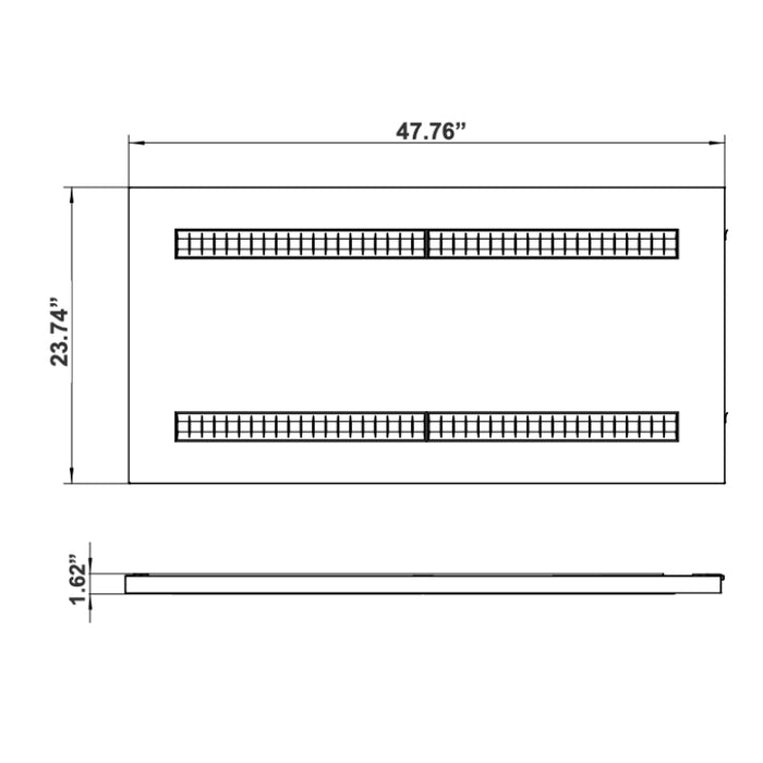 Westgate LTRA Series LED Aperture Grille Troffer, Power & 3CCT Selectable, 120-277V, 0-10V Dimming
