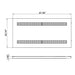 Westgate LTRA Series LED Aperture Grille Troffer, Power & 3CCT Selectable, 120-277V, 0-10V Dimming