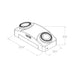Lumination LUMELHL Series High Lumen Emergency Light, 2.7W LED Lamps, 120-277, 550 Lumens Total
