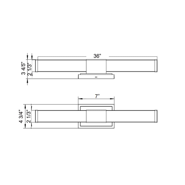 Westgate LVC-36 36" LED Vanity Light