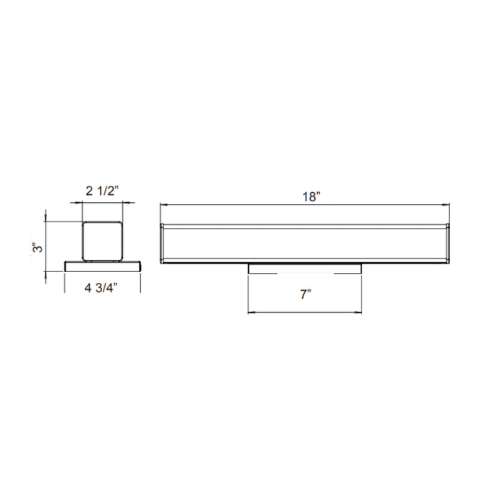 Westgate LVF-18 18" LED Vanity Light