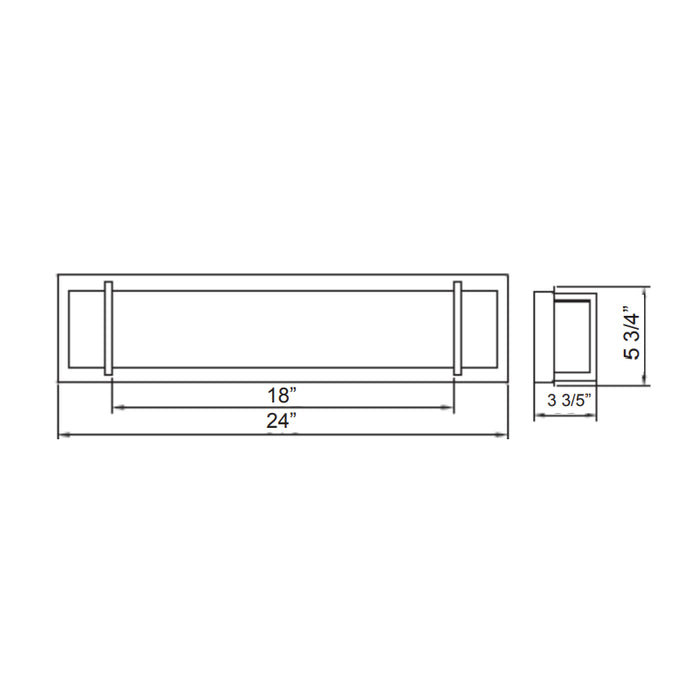 Westgate LVG-24 24" LED Vanity Light