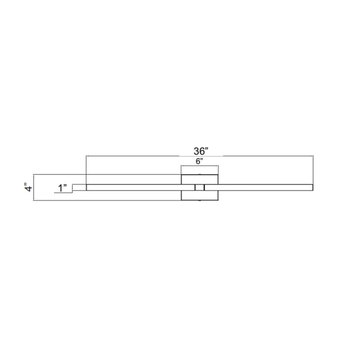 Westgate LVS-36 36" LED Slim Rotatable Vanity Light
