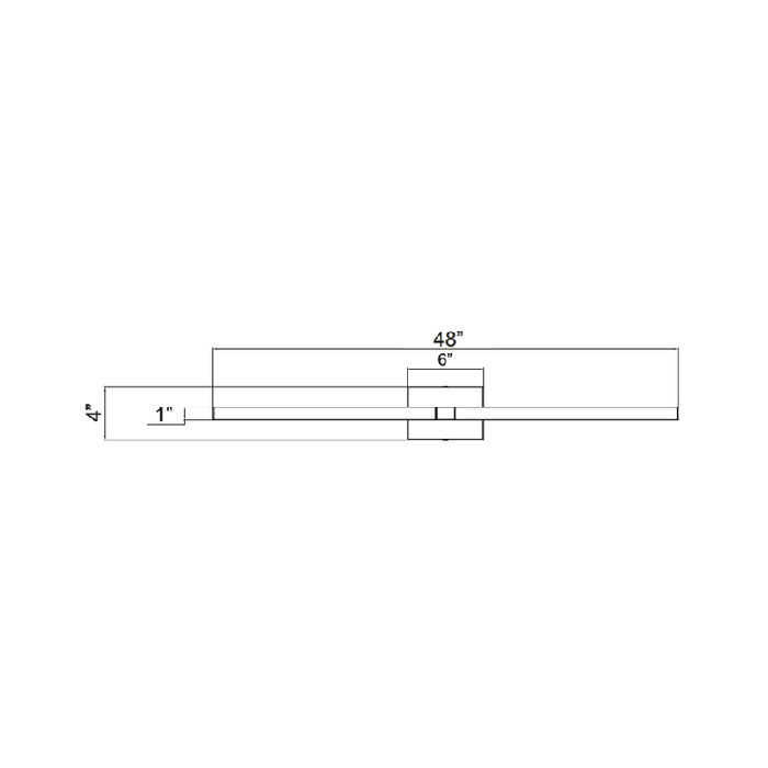 Westgate LVS-48 48" LED Slim Rotatable Vanity Light