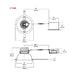 Lightolier M8R ModuLyte 8" Round LED Downlight, 1500/2000/2500 lm, 5CCT