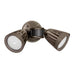 EXO ML Marshal 26W/40W/50W LED Twin-Head Flood Light with Motion Sensor, 3CCT Switchable, 120-277V - Bronze