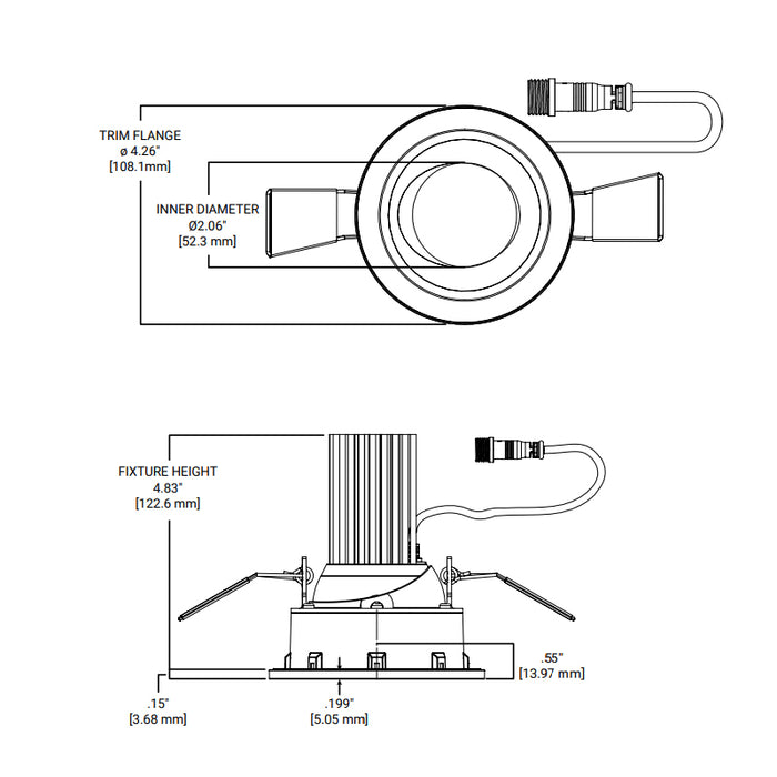 Halo ML3ALSFSE010R ML Flex Series 3" Round Smooth LED Canless Downlight, 5CCT & 3 Lumen Selectable