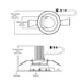 Halo ML3ALSFSE010R ML Flex Series 3" Round Smooth LED Canless Downlight, 5CCT & 3 Lumen Selectable