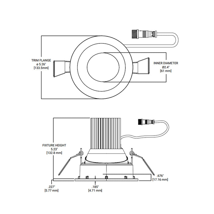 Halo ML4ALSFSE010R ML Flex Series 4" Round Smooth LED Canless Downlight, 5CCT & 3 Lumen Selectable