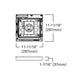 Metalux 11MMS-L3C5-UNV 1x1 Direct Mount LED Backlit Panel, 5CCT & 3 Lumens Selectable