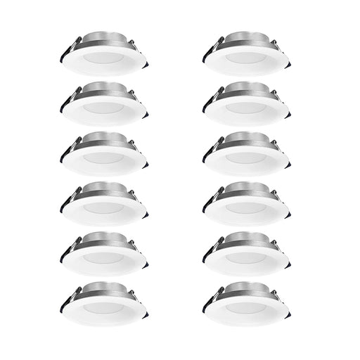 Nora NCSC-R4D1TW 4" Contractor Series Can-less LED Downlight with Deep Reflector, 5 CCT Selectable (12-Pack)