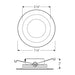 Nora NCSR-R61TW 6" Contractor Series LED Retrofit Reflector, 5 CCT Selectable (12-Pack)