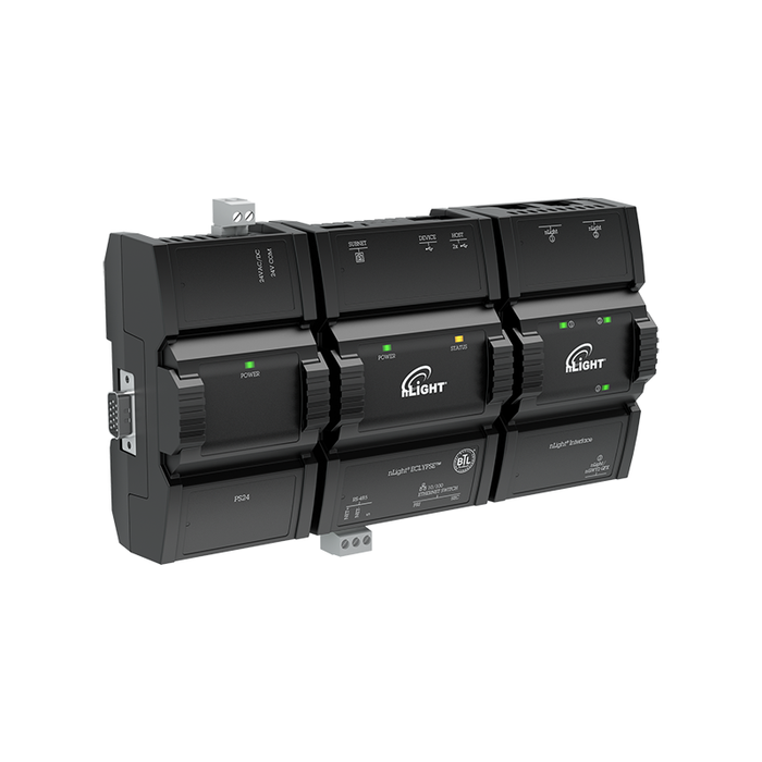 nLight NECY MVOLT ENC GFXK Eclypse System Controller, 120-277V, NEMA Type 1 Metal Enclosure, Includes WiFi Adapter, nGWY2 GFX and PS 150 Power Supply