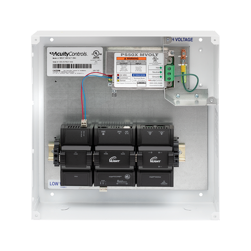 nLight NECY MVOLT ENC NW GFXK Eclypse System Controller, 120-277V, NEMA Type 1 Metal Enclosure, No WiFi Adapter, nGWY2 GFX and PS 150 Power Supply