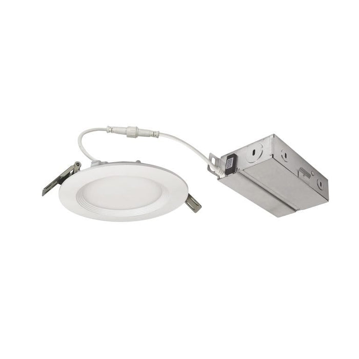 Nora NEFLINTW-R4MPW 4" FLIN LED Downlight (27K/30K/35K/40K/50K), 950 lumens, Regressed Baffle