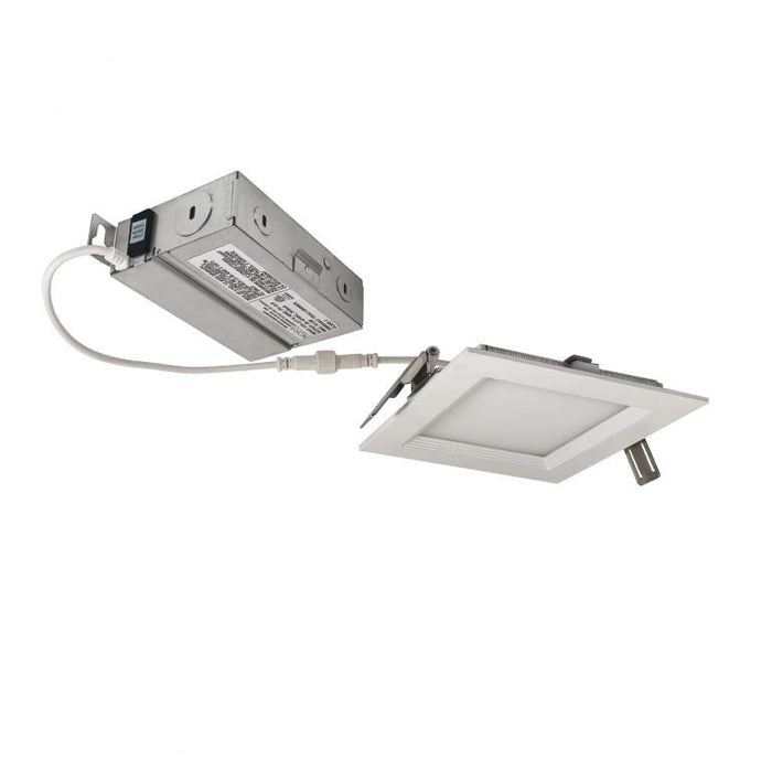 Nora NEFLINTW-S4MPW 4" FLIN Square LED Downlight 27K/30K/35K CCT Select, 675 lumens Regressed Baffle