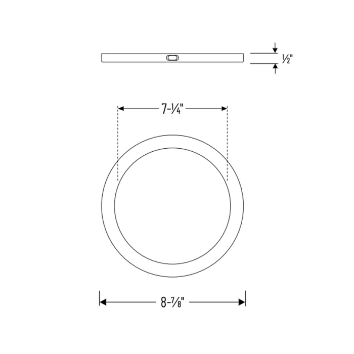 Nora NELOCAC-8RP 8" ELO+ 18W LED Surface Mount