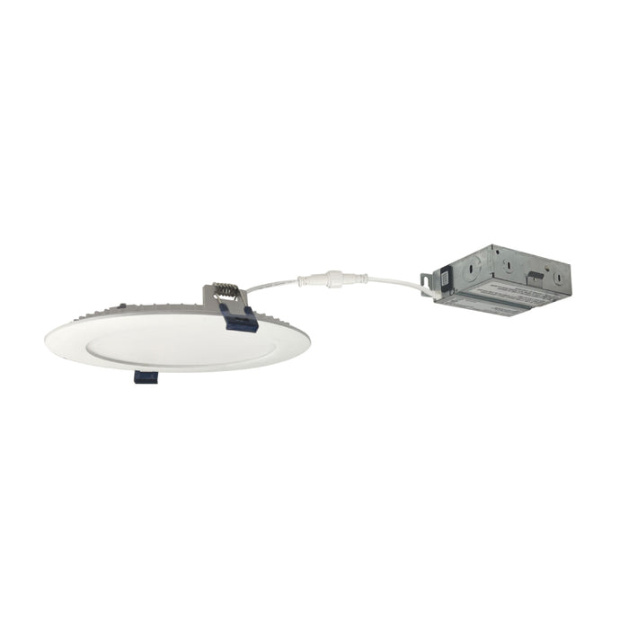 Nora NFLAT-R6TWMPW 6" Non-Metallic Flat LED Downlight, CCT Selectable