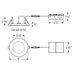 Nora NFRC-R4W1 4" 12W Fire Rated Can-less Flat LED Downlight, 5CCT Selectable