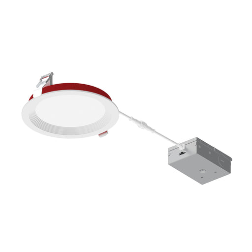 Nora NFRC-R6W2 6" 15W Fire Rated Can-less Baffled LED Downlight, 5CCT Selectable