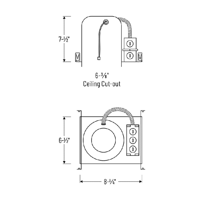 Nora NHIC-6LMRAT 6" IC Air-Tight LED Dedicated New Construction Housing