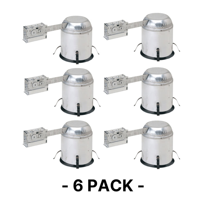 Nora 6" IC Air-Tight Line Voltage Remodel Housing