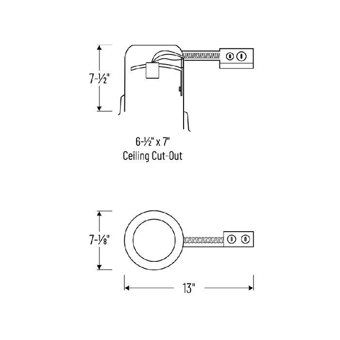Nora NHRIC-926QAT 6" IC Remodel Sloped Ceiling Housing