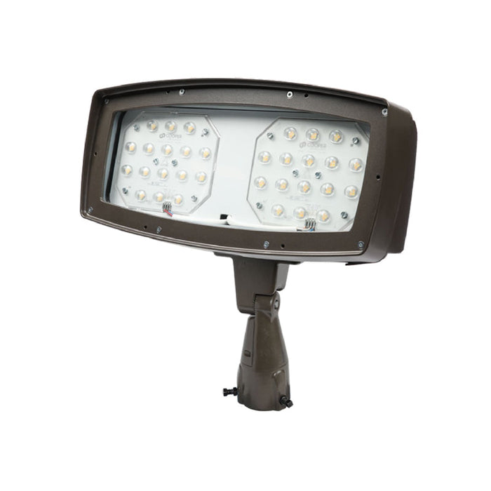 Lumark Night Harrier 155W LED Flood Light with Button-type Photocontrol, CCT Selectable, Up to 22,000 lm,  Slipfitter Mount, 120-277V