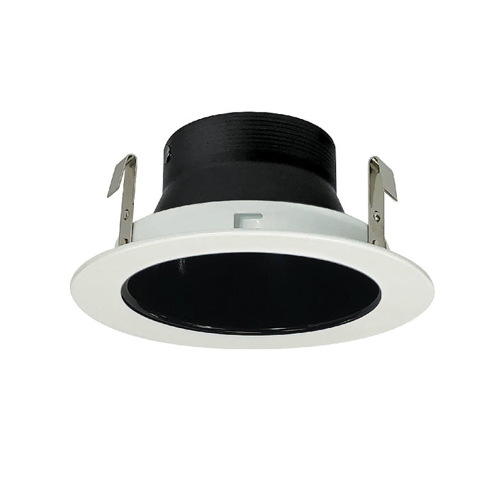 Nora NL-413 4" Specular Black Adjustable Reflector with White Ring
