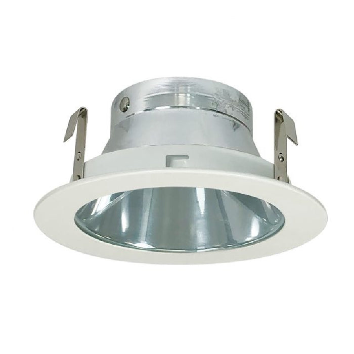 Nora NL-414 4" Specular Clear Adjustable Reflector with White Metal Ring