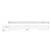 Nora NLINSW-8334 8ft L-LINE LED Direct Linear, 3CCT & Lumen Selectable