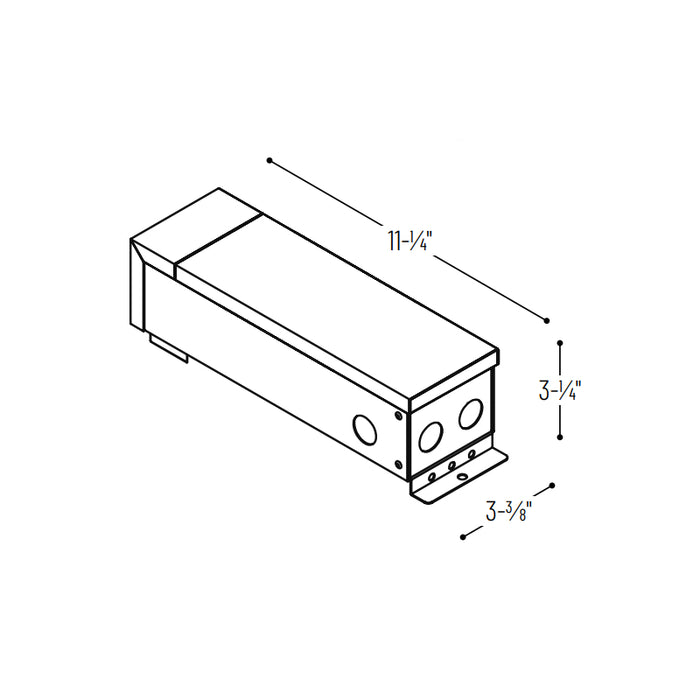 Nora NMT-48/24C2D1 24V 48W Class II Hardwire LED Driver, MLV dimming