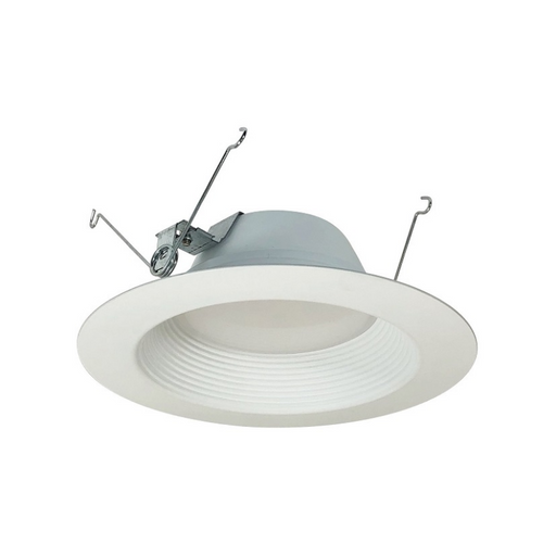Nora NOXAC-5632 5"/6" 12.5W AC Onyx LED Round Retrofit Baffle, 3500K, 850 Lumens, 120V, White Finish