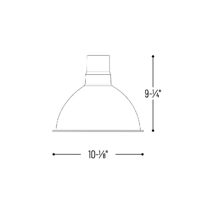 Nora NRLM-10 10" 36W LED RLM Shade, Cable Mount