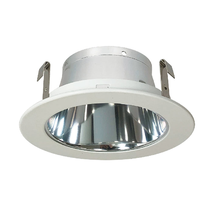 Nora NS-44 4" Specular Clear Reflector with White Metal Ring